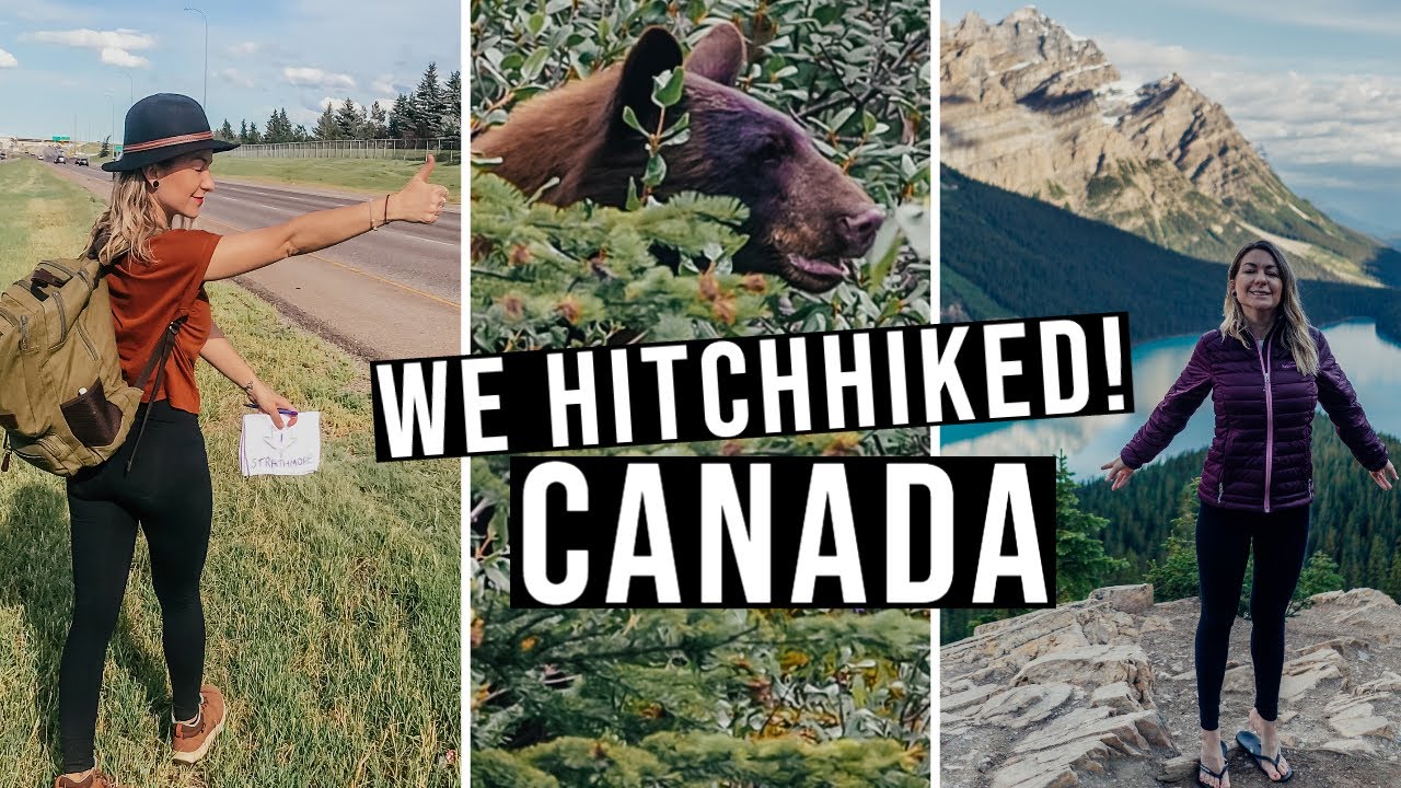 HITCHHIKING IN CANADA Wild bears & blue lakes TRAVEL BANFF