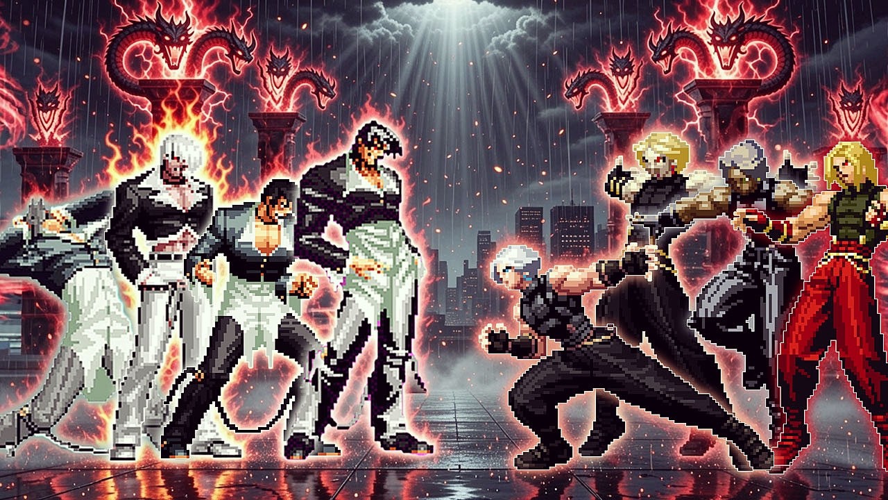 [KOF Mugen] ADel Team VS WF Iori Yagami Team