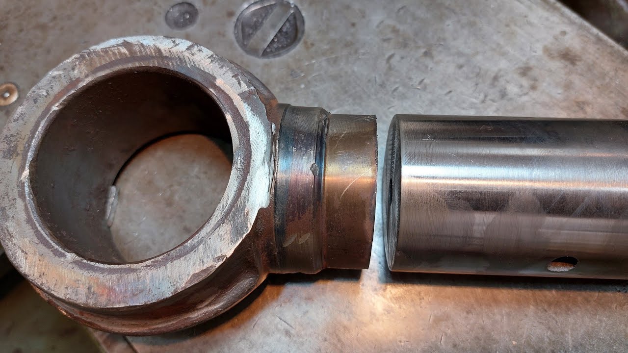 Эксперимент по сварке трением диаметром 55 мм