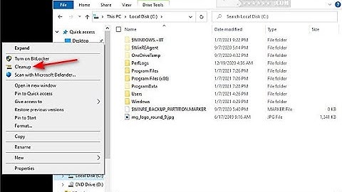 Add Disk Cleanup to Context Menu in Windows 10
