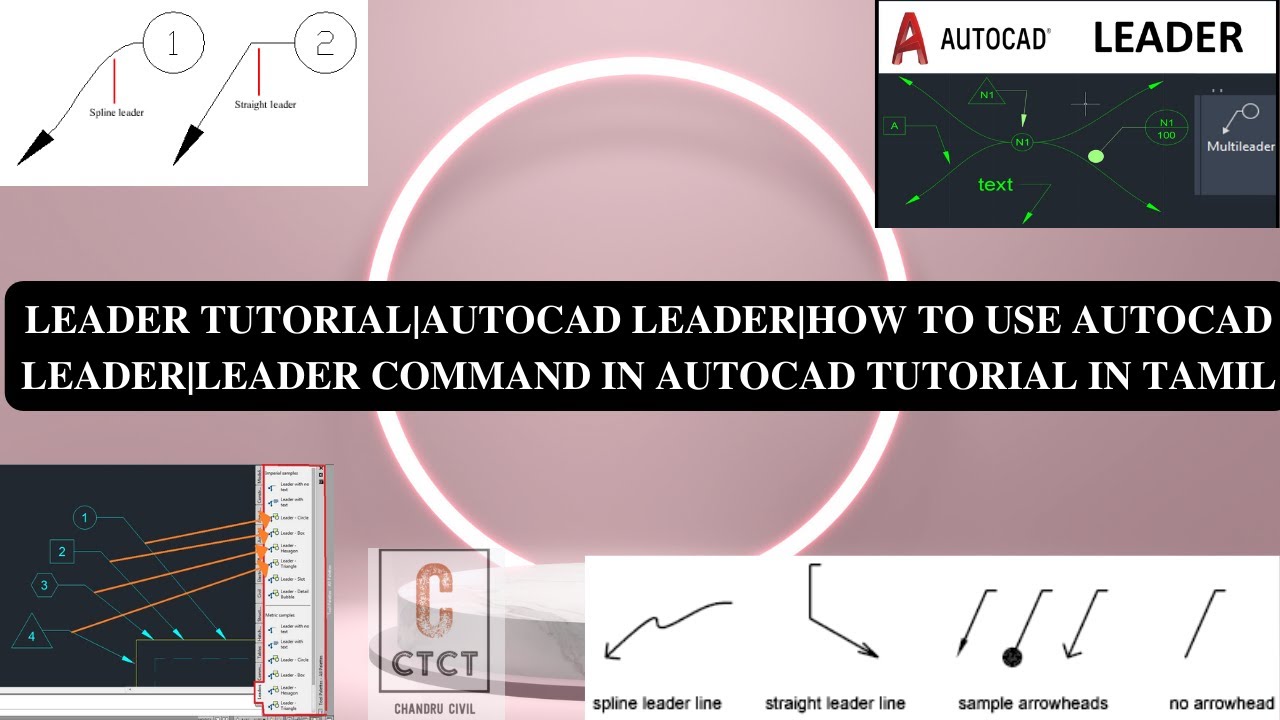 leader tutorial|autocad leader|how to use autocad leader|leader command ...
