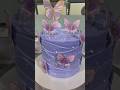 Beautiful Purple Butterfly Cake Design 🦋💜 | Elegant Birthday Cake Decoration#chefpagamm #shorts
