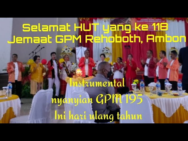 Instrumental nyanyian GPM 195 Ini hari ulang tahun