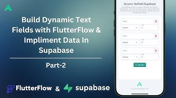 Dynamic Text Fields in FlutterFlow with Supabase Data Integration | Part 2 | #flutterflow #supabase