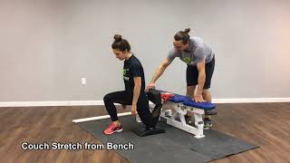 Resilient Performance - Couch Stretch from Bench (Instructional)