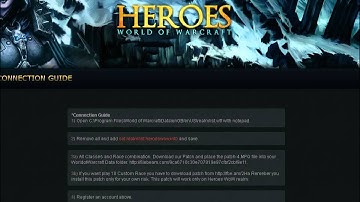 Heroes WoW - Connection Guide [VIDEO]