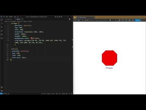 CSS Tutorial: Octagon Shape #html #css #tutorial #shape #octagon # ...