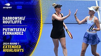 Dabrowski/Routliffe vs. Putintseva/Fernandez Extended Highlights | 2024 US Open Round 1 thumbnail