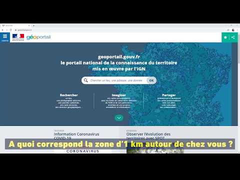 [Coronavirus] Tuto pour connaitre la zone accessible à 1 km de chez soi
