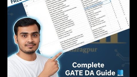 GATE DA 2026 Strategy by IIT Kharagpur AI Student | Free Excel Planner + Books + Roadmap