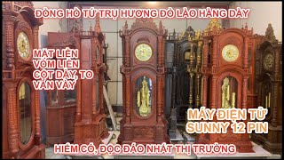 MẪU ĐỒNG HỒ TỨ TRỤ HƯƠNG ĐỎ LÀO || HÀNG DÀY, CAO CẤP || HIẾM NHẤT THỊ TRƯỜNG || MÁY 12 PIN