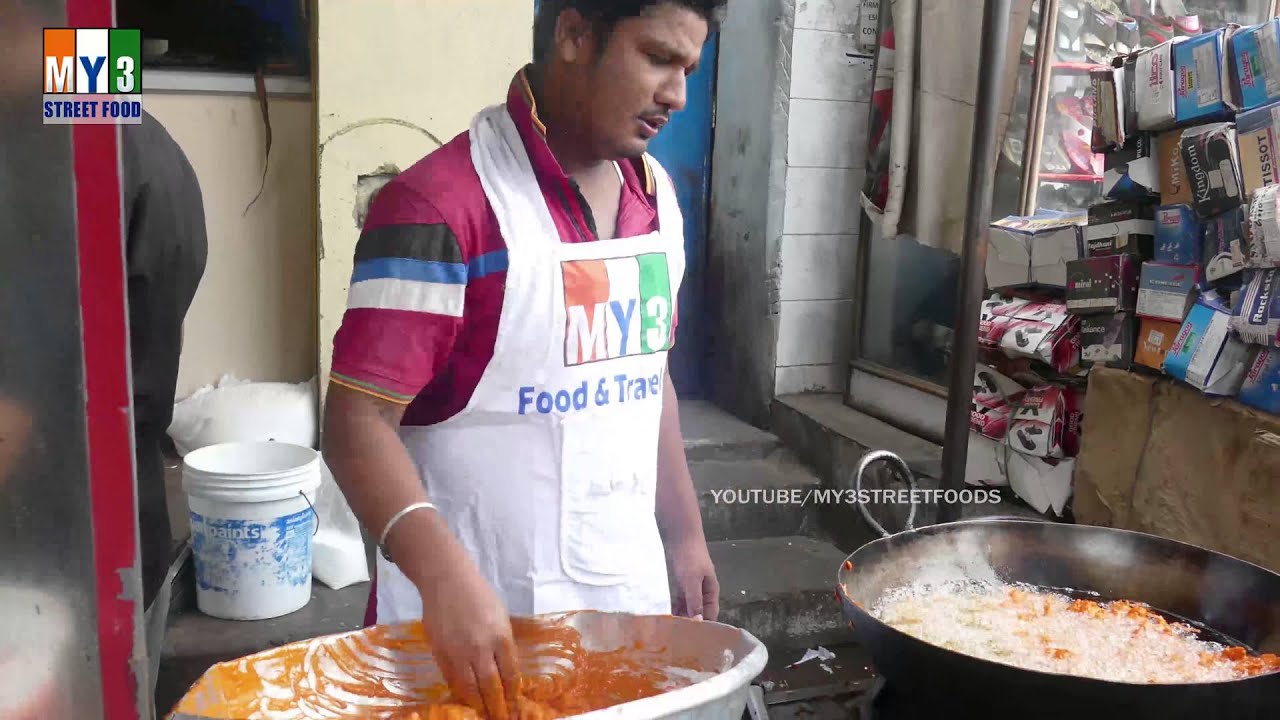 HYDERABADI CHICKEN 65 FRY | HYDERABAD STREET FOOD | 4K VIDEO street food