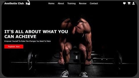 How to make Responsive Gym website landing page using HTML/CSS
