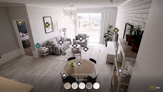 Unreal Engine Interactive Walkthrough Virtual Reality | Apartment Interior screenshot 1