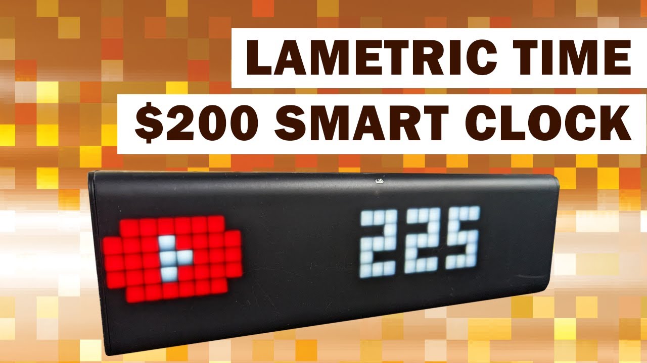 LaMetric TIME Smart Clock for Social Media, Stocks, Crypto and more! 