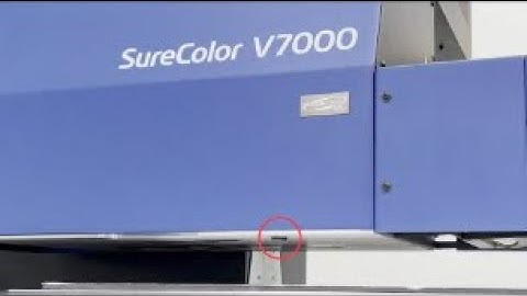 SureColor V7000 Adjusting the Printhead Height I Step-by-Step Tutorial
