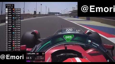Onboard lap around Bahrain Testing Day 1  with Charles Leclerc #F175 #F1 #F12022