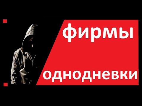 ФИРМЫ ОДНОДНЕВКИ / СХЕМЫ. Реестр, признаки, НДС, Директор