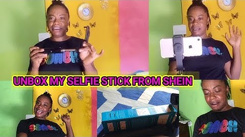 UNBOX A SELFIE STICK FROM SHEIN CAN