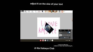 Tutorial of text effect on Ibis Paint!! #katseye #drawing #ibispaintx #tutorial