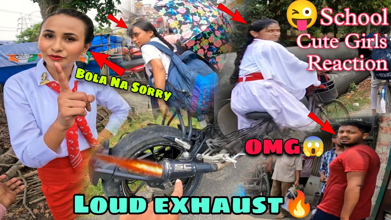 Cute School Girls Shocking Reactions😍|| On R15 V3 Loud Exhaust🔥