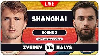 ZVEREV vs HALYS • ATP Shanghai 2026 • LIVE Tennis Watchalong