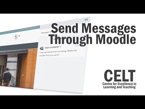 Sending messages through UEL's Moodle