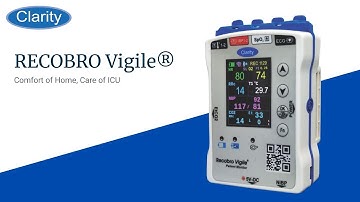 Portable patient monitor with real-time remote vital sign monitoring - Recobro - Clarity Medical