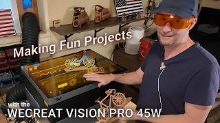 Making Fun Projects with the WeCreat Vision 45w Pro Laser Engraver!