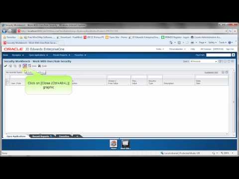 Enabling Inclusive Row Security - JDE E1 90 (Tools 9101) - General and Technical.mp4