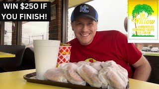 VIRAL $250 CASH JACKPOT FAST FOOD CHALLENGE IN OHIO
Today Im at The Willow in Celina, Ohio, attempting their Willow Warrior Challenge! Challengers have a short 30 minutes to finish 12 burgers, a large order of fries, and a large shake Winners get the meal for free, a shirt, go on the wall of fame, and the progressive cash jackpot! If you are unsuccessful, you pay $30 for the meal and take home leftovers.
Do you think I could win the $250 cash jackpot for this viral challenge? Check out the video to find out!
The Willow
1011 N Main St
Celina, OH 45822
https://www.facebook.com/p/The-Willow-100063788491885/
Songs (Youtube Audio Library):
A Young Man
Tactical Confusion
South
Cut It
Grand Navy Plaza
FOLLOW ME ON INSTAGRAM:
@nsklein05
https://www.instagram.com/nsklein05/?hl=en
FOLLOW ME ON FACEBOOK:
Nathan Klein Eats
https://www.facebook.com/profile.php?id=100085225011626
FOLLOW ME ON TIKTOK:
@nsklein05
https://www.tiktok.com/@nsklein05
Video disclaimer - Competitive eating can be dangerous. Do not attempt to re-enact or perform any activities performed in this video.
#food #foodie #foodchallenge VIRAL $250 CASH JACKPOT FAST FOOD CHALLENGE IN OHIO