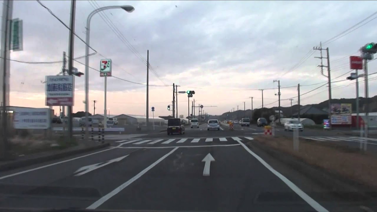 [drive japan]国道126号線 銚子市八木町旭市広原交差点(Route126) YouTube