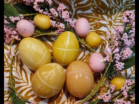 Prirodno Bojanje Uskrsnih Jaja Prahom Kurkume  I  Natural Coloring Easter Eggs with Turmeric Powder
