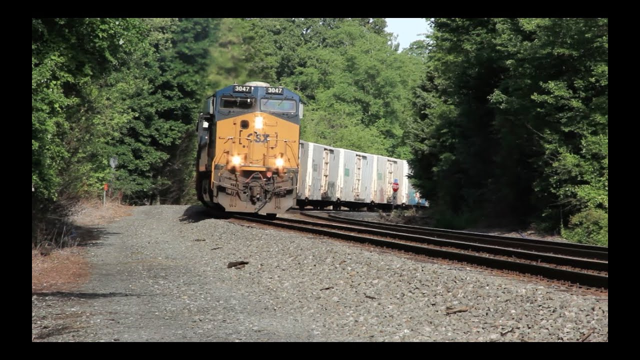06/14/16 CSX loaded tropicana juice train meets CSX empty tropicana juice train