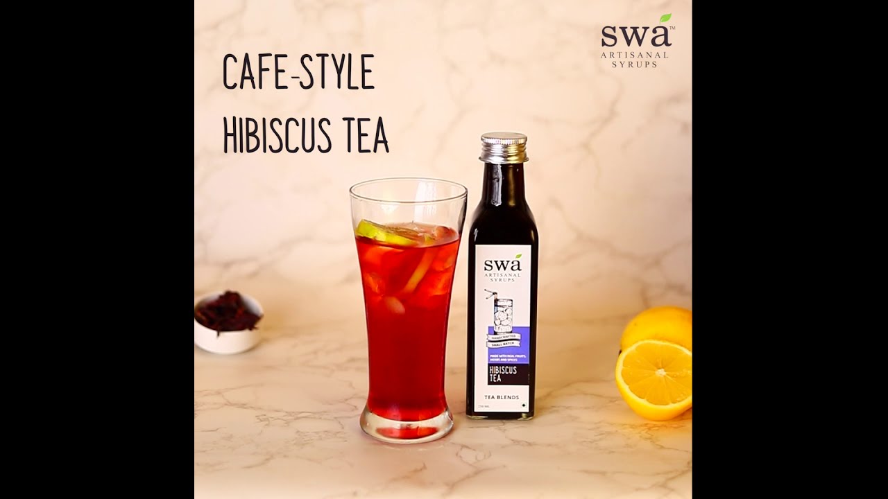 Hibiscus Iced Tea Syrup Swa Artisanal Syrups Easy DIY Recipe YouTube