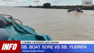 SPEAD BOAT KAYU KEJAR MENGEJAR DI PERAIRAN SUNGAI INDRAGIRI