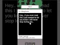 A Roblox game where you leave messages no one may ever read...
