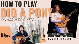 How to Play 'Dig A Pony' by The Beatles Acoustic Guitar Lesson Tutorial Preview