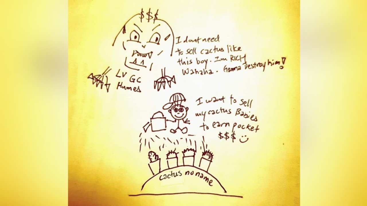 Cactus Comic : Roots of All Evil - The Rich and Mighty SeaHum Queen (Some Local Dialect)