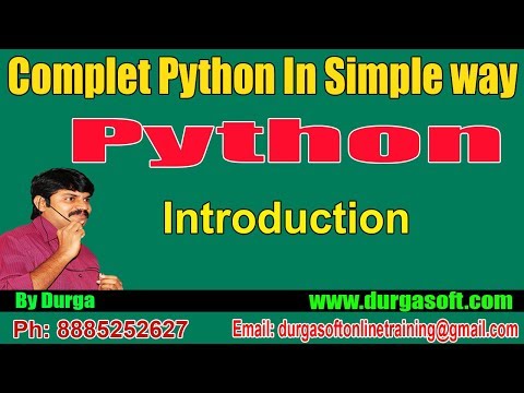 Python Tutorial || Python Introduction by Durga sir