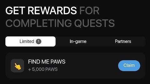 New PAWS 🐾 task - Find me paws solved successfully