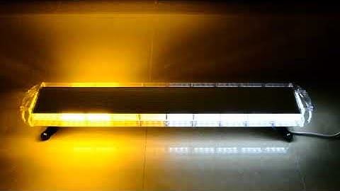 L08-030 (Last pattern memory recall) 47" 88 LED Emergency Strobe Light Bar AMBER WHITE