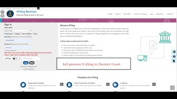 E-court filing procedure || district court e-filing || how to e-filing in district court || #efiling