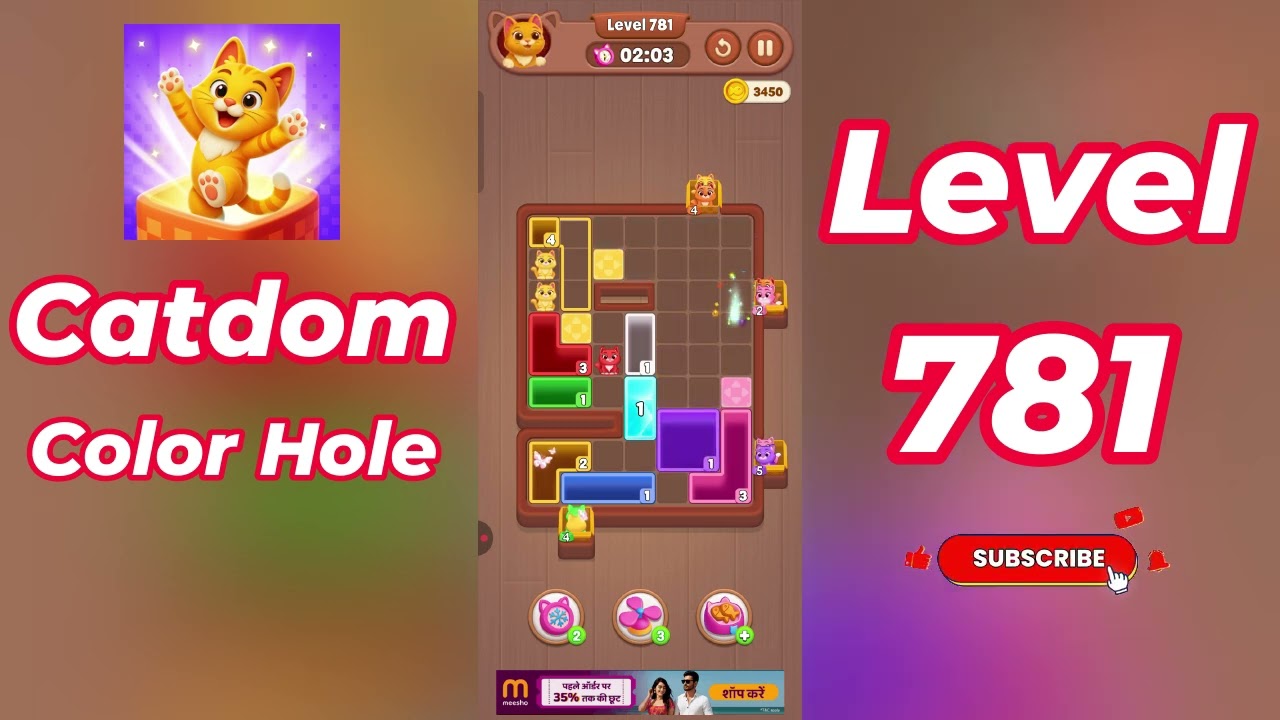 Catdom Color Hole Level 781 Walkthrough [NEW UPDATE