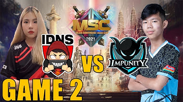 IDNS VS IMP KH [GAME 2] MSC Group Stage Phase 2 | MLBB Southeast Asia Cup 2021 [Tagalog]