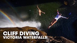 Cliff Diving The World's Largest Waterfall: Victoria Falls