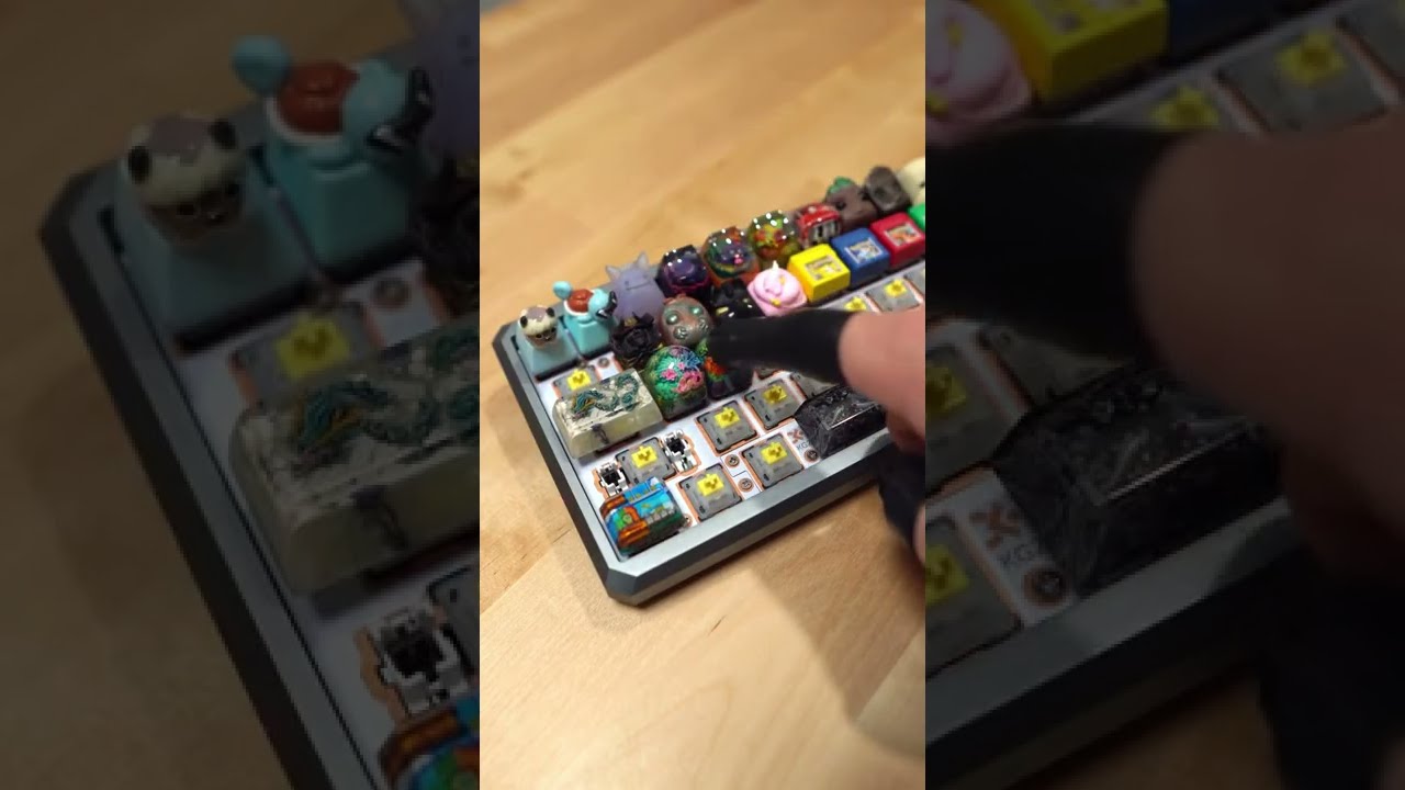 Dwarf Factory Artisan Keycaps.