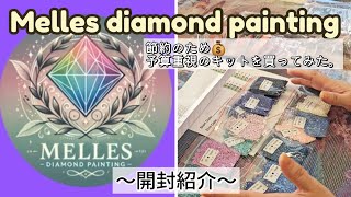 話題のMelles】海外DAキット開封紹介｜Melles Diamond Paintingで節約
