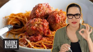 You'll never guess the surprise ingredients in my BEST Spaghetti & Meatballs 💯 | Marion's Kitchen