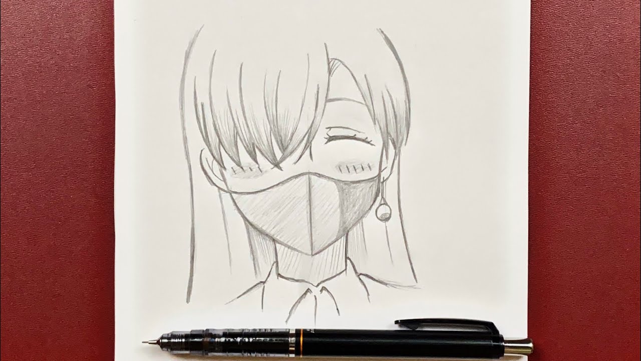 Easy anime drawing  how to draw anime girl easy step-by-step 